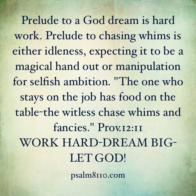 May 17, 2015 Word Picture-Work Hard-Dream Big-Let God