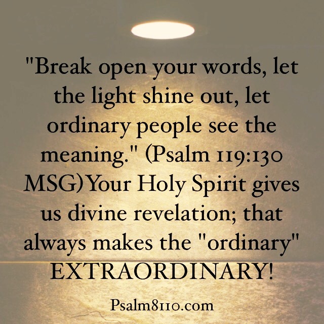 “Ordinary to Extraordinary” October 30, 2015