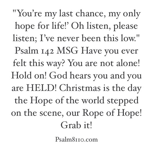 “Our Rope of Hope: Hold On” December 13, 2015