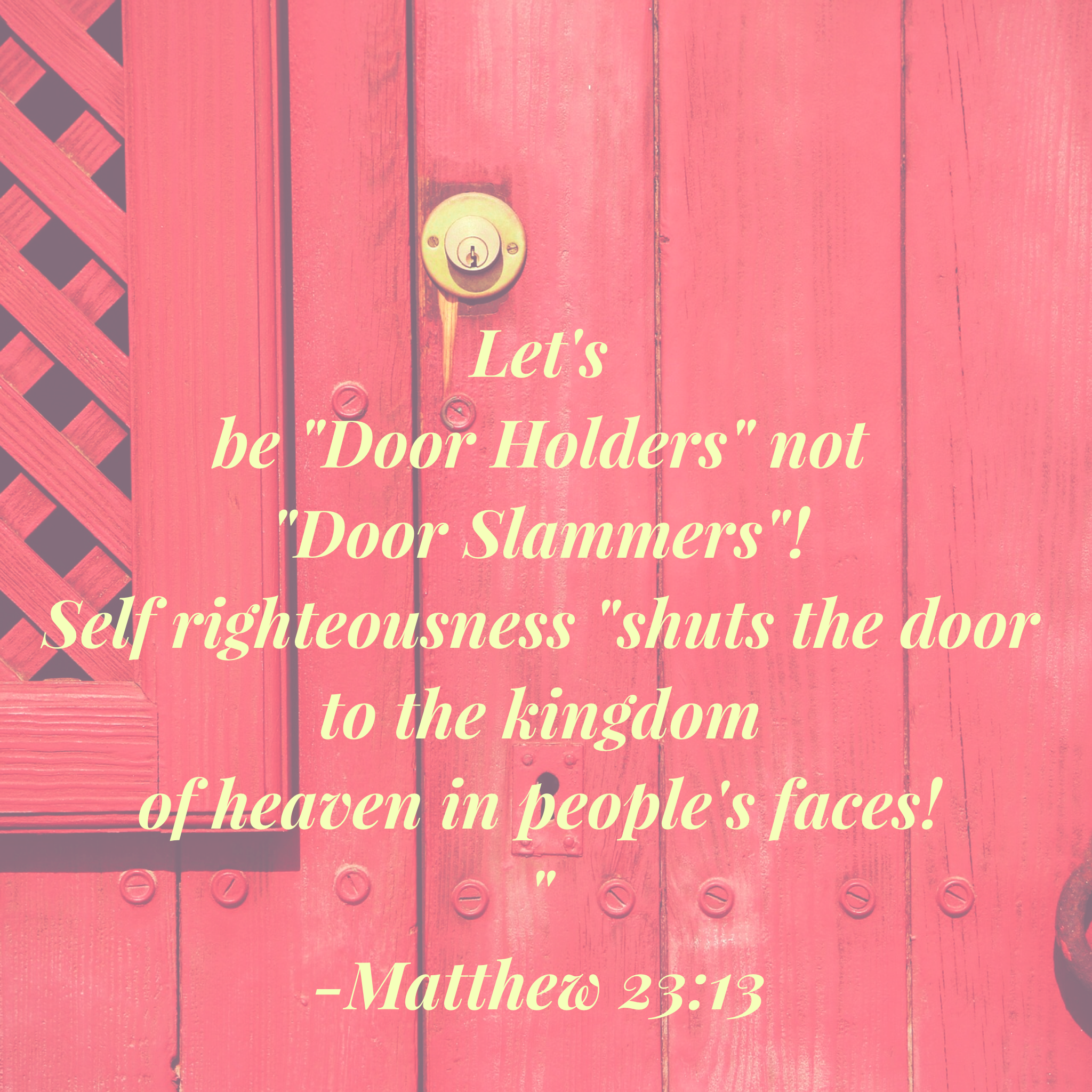 “Door Holder or Door Slammer” February 6