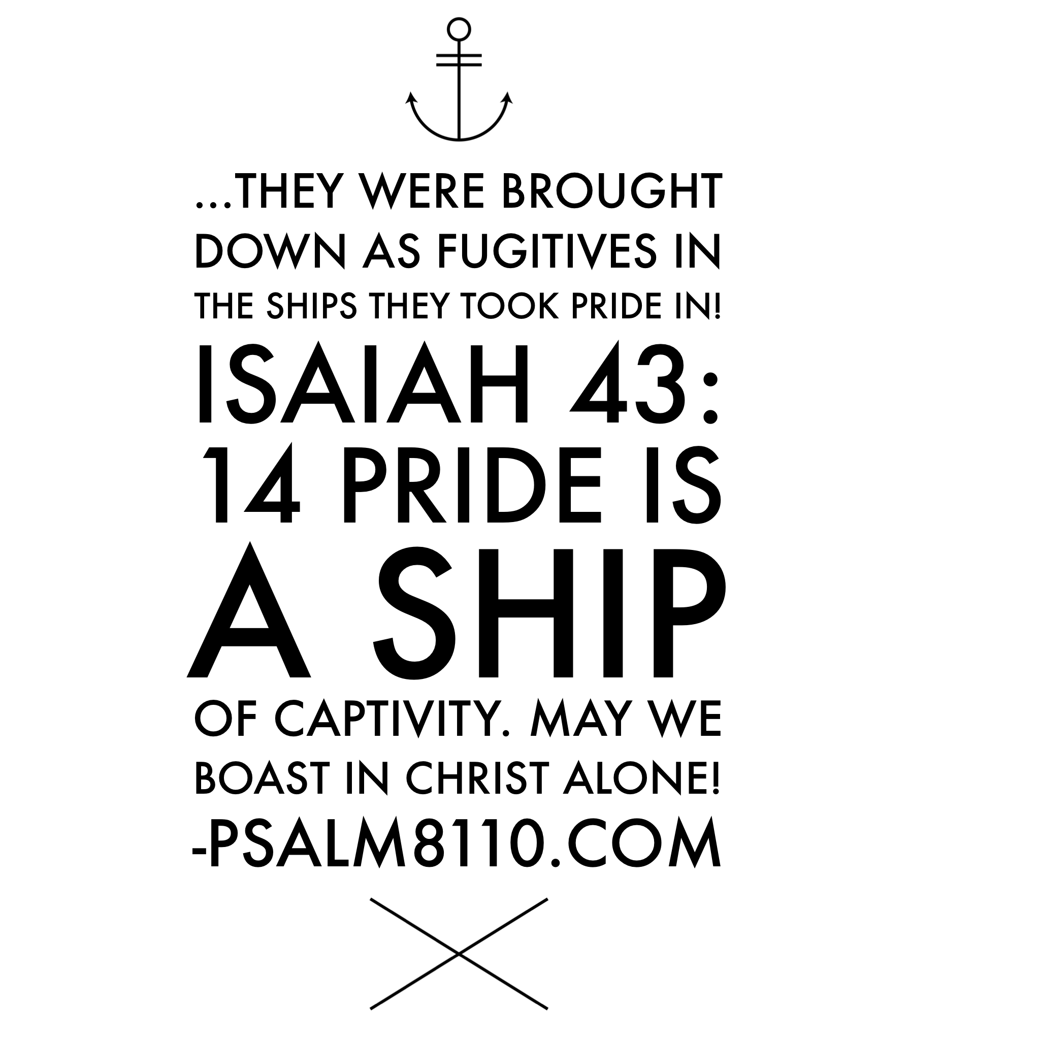 “Pride is a Prison” February 25