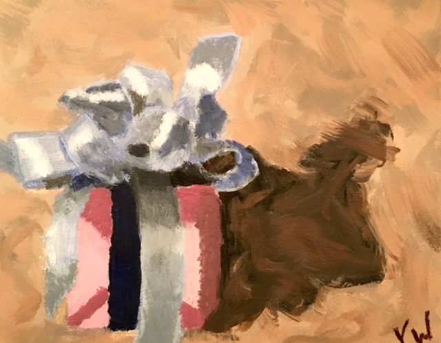 (Week 22)”Give” (Painting by Guest artist-Virginia Wilson-Ta da!)