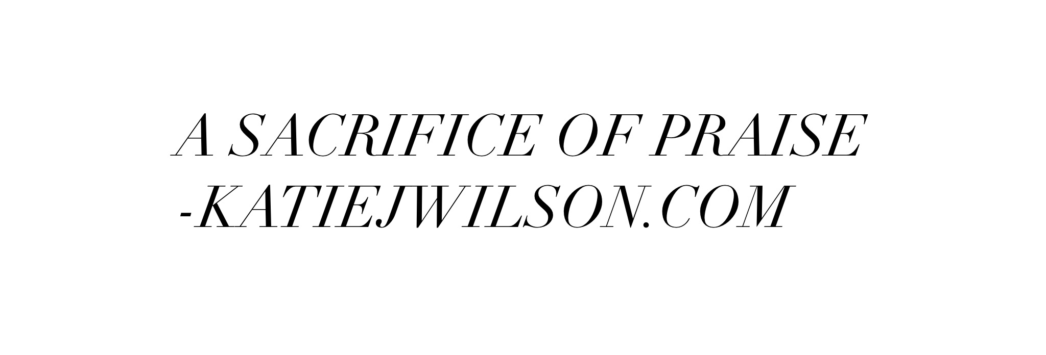 A Sacrifice of Praise – #1 Lent Painting